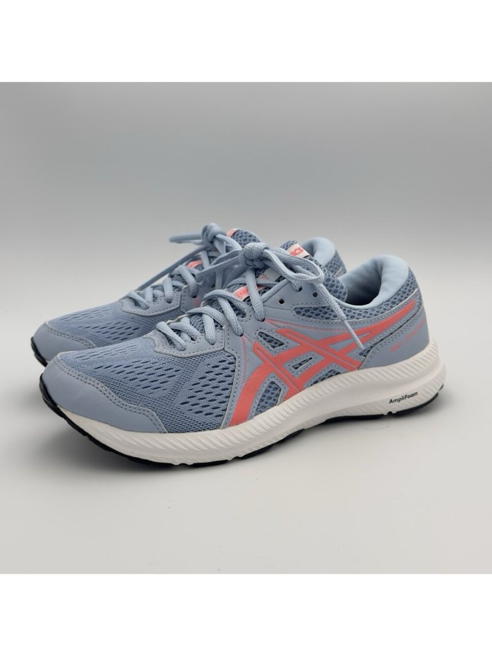 Asics Gel Contend 7 Sneakers Women’s Size 8 Blue Athletic Running Shoes 1012A910
